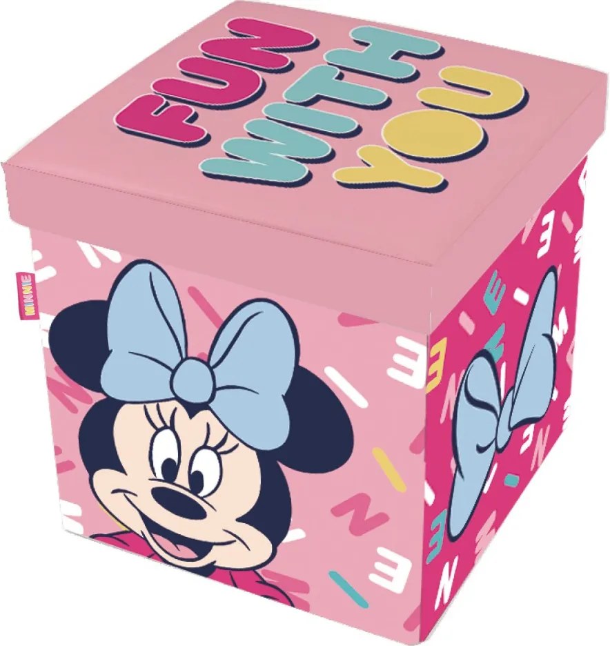 Disney Minnie Fun játéktároló 30×30×30 cm