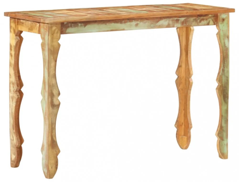 tömör újrahasznosított fa tálalóasztal 110 x 40 x 76 cm