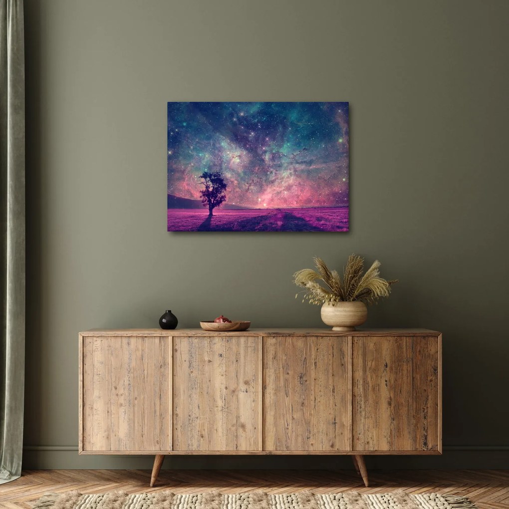 Kép - természetfeletti éjszakai égbolt (70x50 cm)