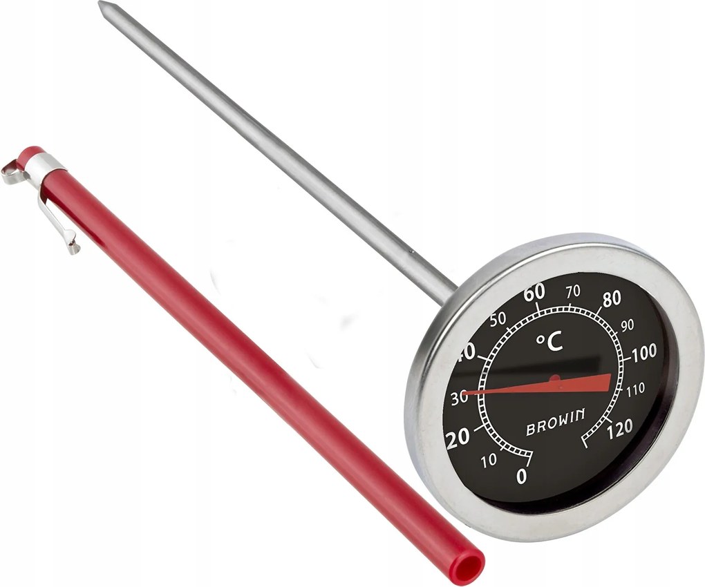 Hőmérő főző füstölőhöz 0-120C hosszú 21cm