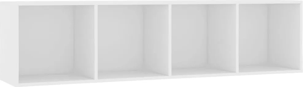 vidaXL fehér könyv-/TV-szekrény 143 x 30 x 36 cm