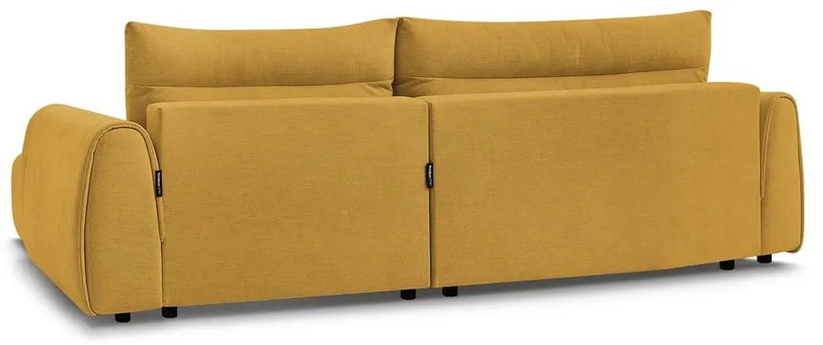 Okkersárga sarokkanapé Aden – Bobochic Paris
