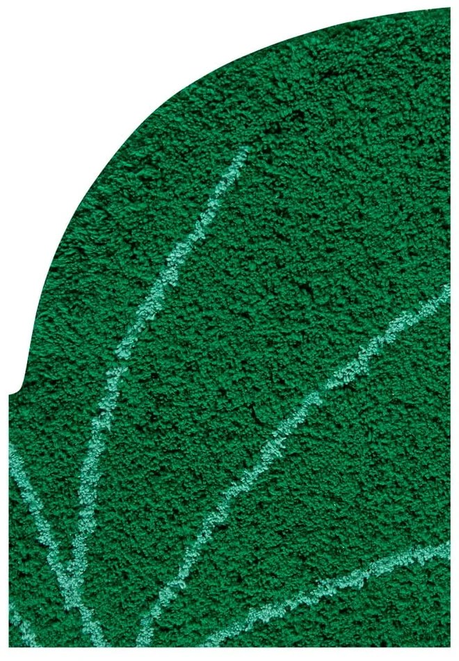 Sötétzöld mosható kézi szövésű pamut gyerek szőnyeg 120x180 cm Monstera Leaf – Lorena Canals