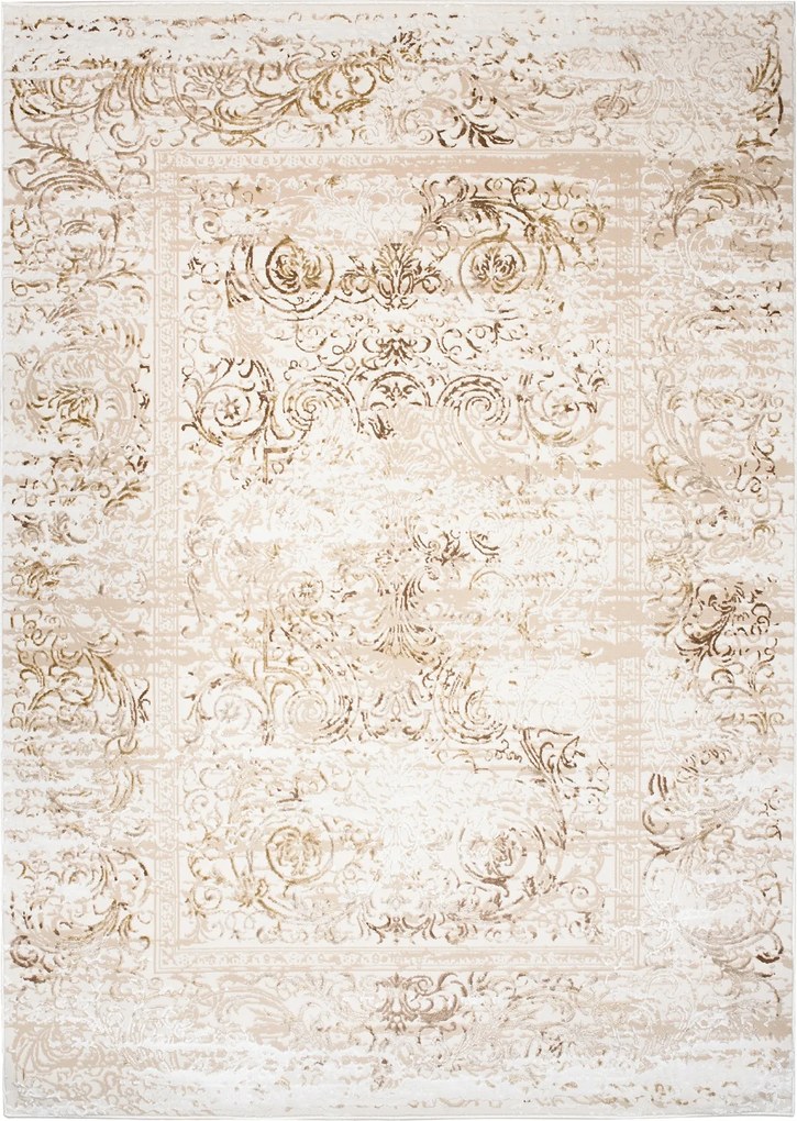 Hera Szőnyeg 200x300 Stílusos Modern Divatos Fényes Bézs Krém W20