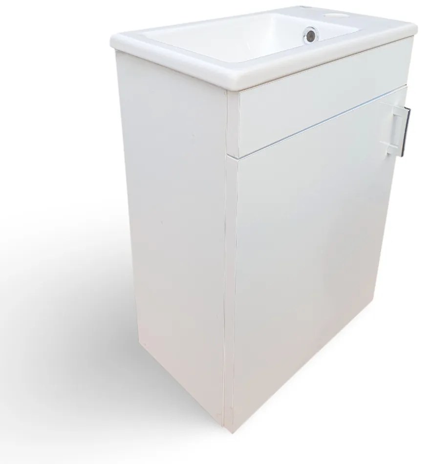 Viva STYLE NIKA - fali függesztett - fürdőszobabútor ALVIT 1131 porcelán mosdóval 42 x 24 cm