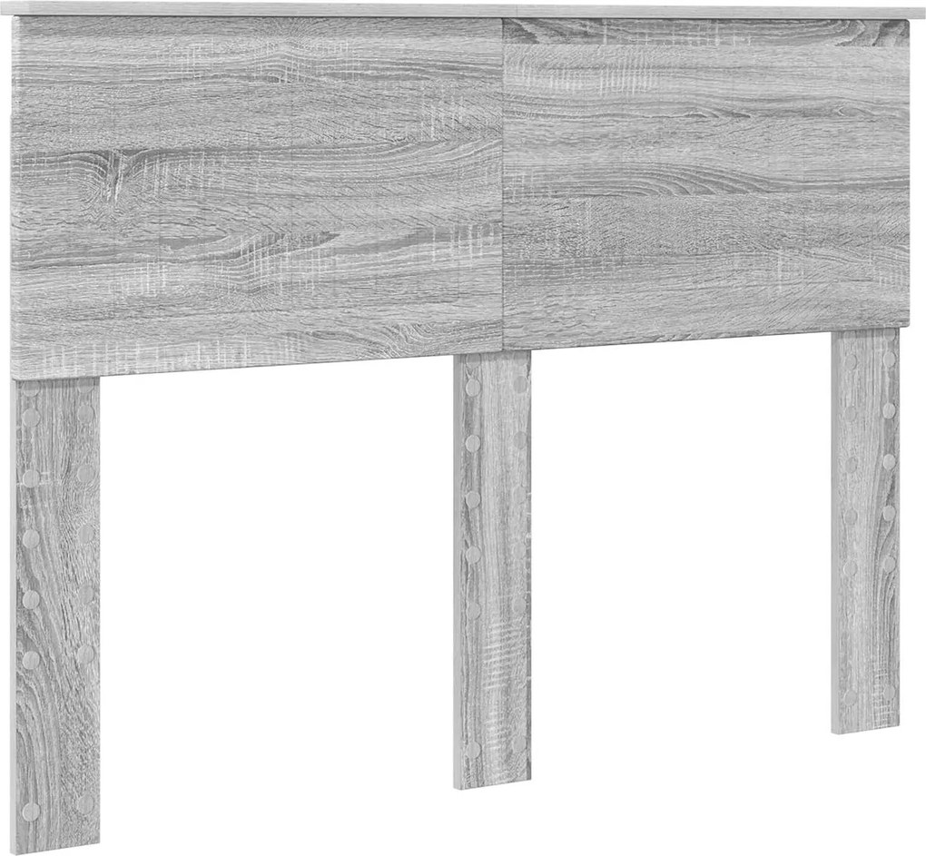 vidaXL Fejtámla Szürke Sonoma 135 cm Faanyag
