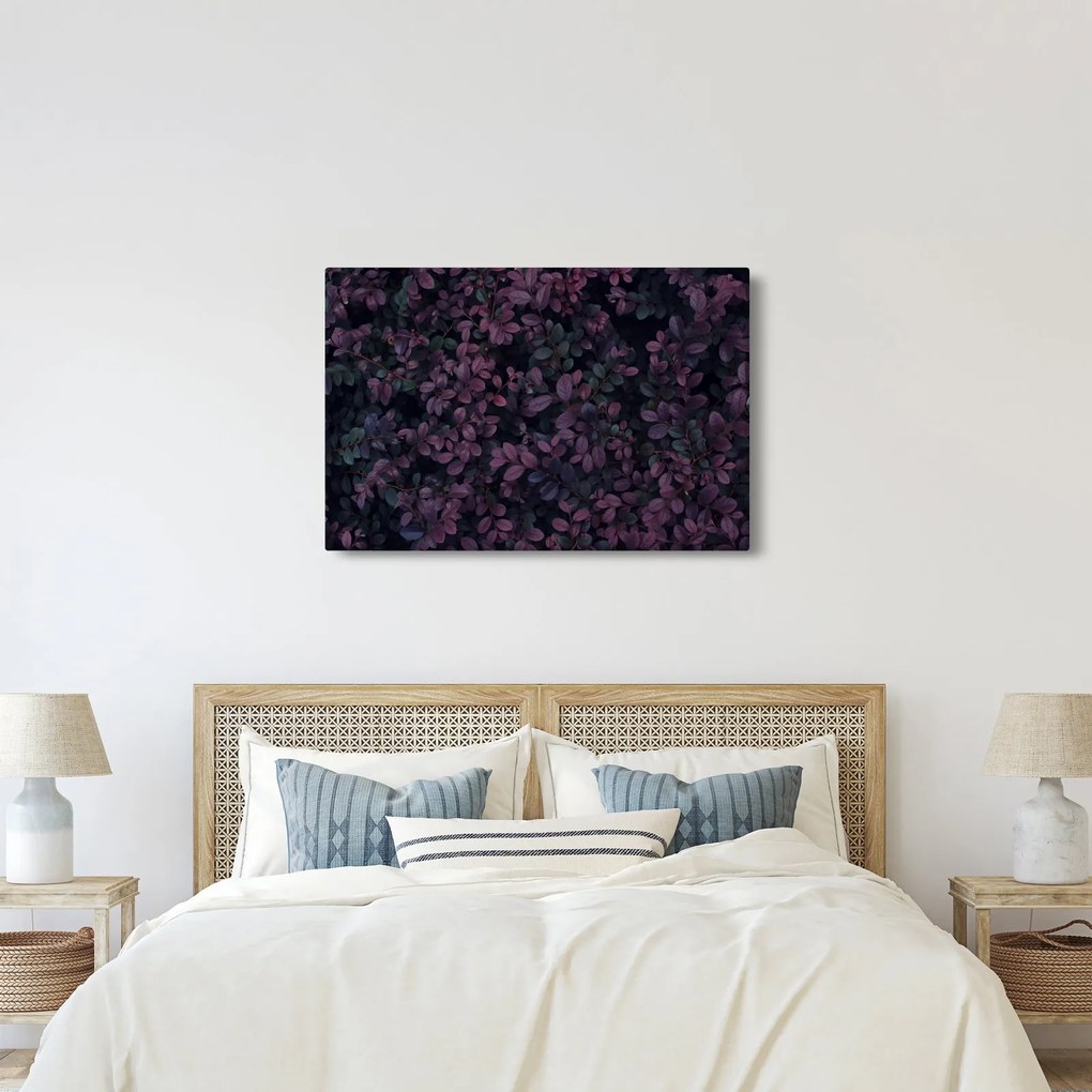 Sötétvörös levelek képe (90x60 cm)