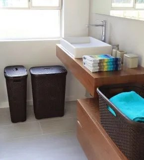 Curver Style szennyestartó kosár 60L sötétbarna
