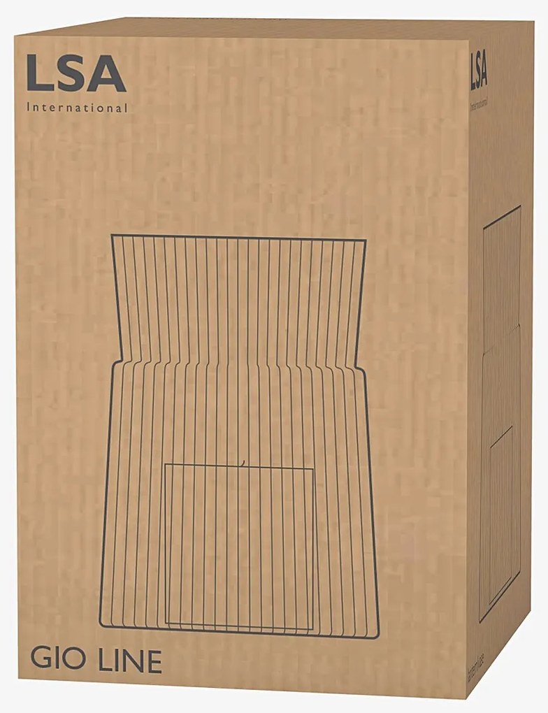 Gio Line váza, magassága 18,5 cm, átlátszó - LSA International