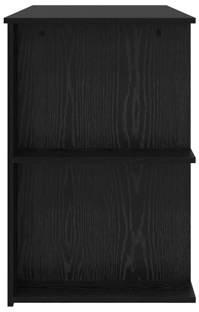 Asztal polcokkal Egyéb Musta tammi 140 x 50 x 75 cm Faanyag