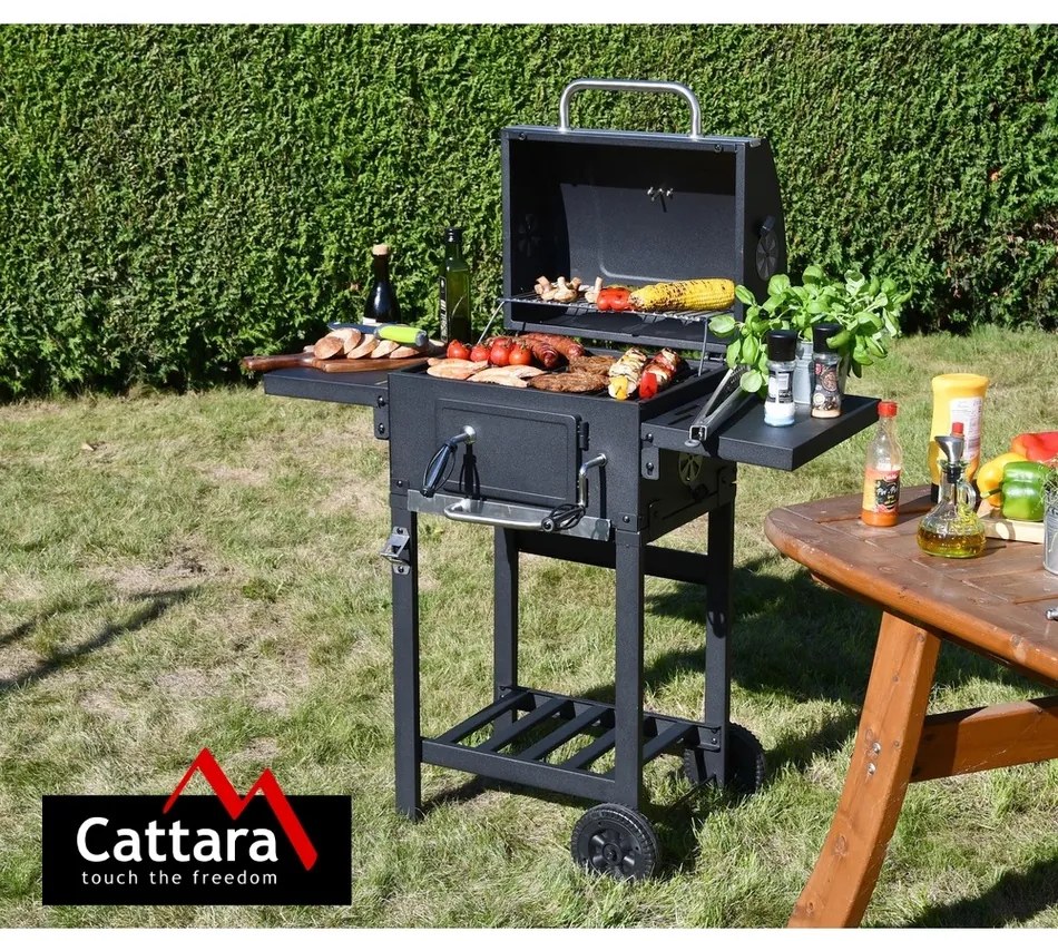 Cattara Royal Partner faszénes grill,  97 x 98 x 35 cm