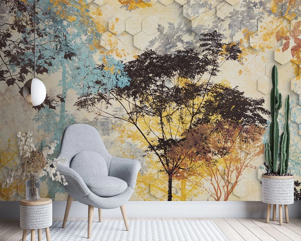 Gario Fotótapéta Őszi fák Anyag: Vlies, Méret: 300 x 210 cm