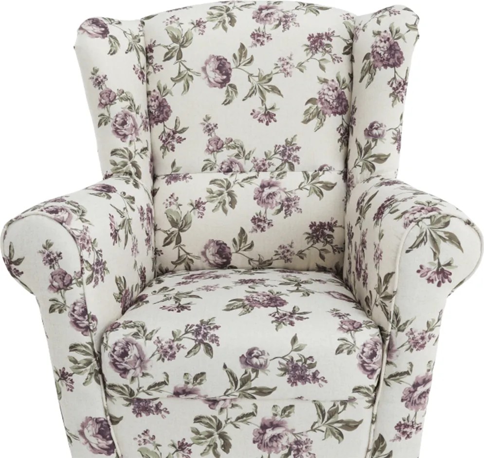 Füles fotel, szövet rose 18, CHARLOT