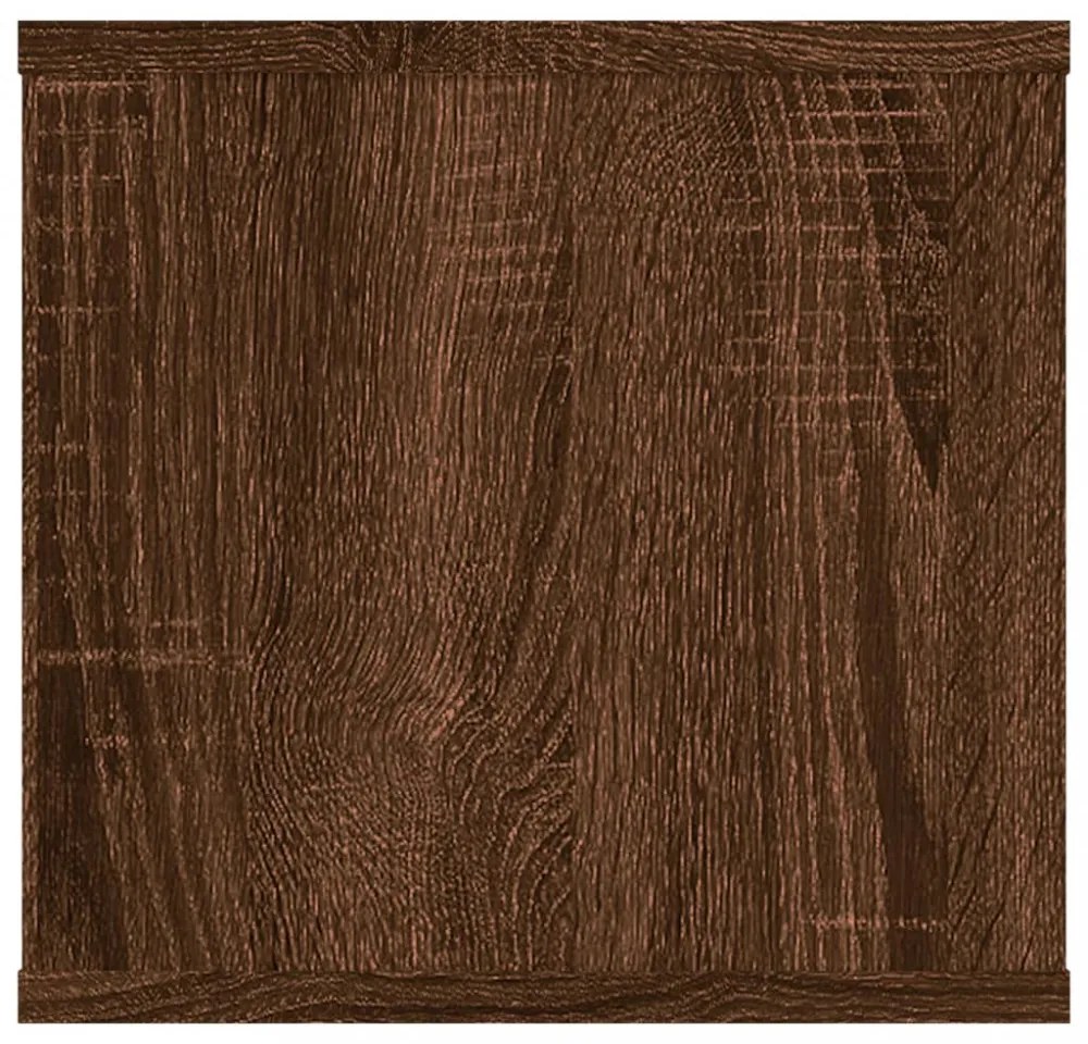 barna tölgyszínű szerelt fa fali polc 104 x 30 x 29 cm