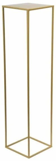 Virágállvány 130x24 cm arany színben