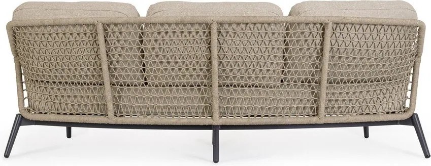 Világosbarna akácfa kerti kanapé Eulero – Bizzotto