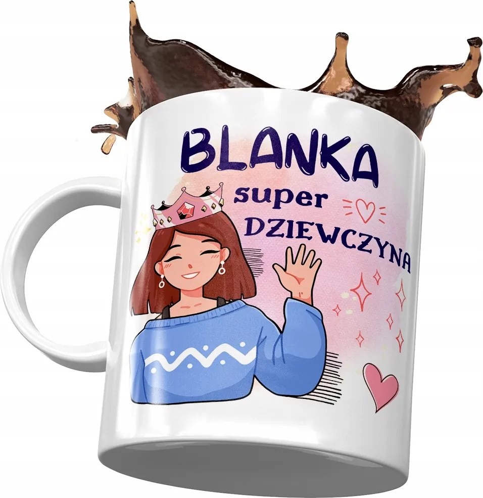 Blanka Születésnapi Bögre Névnapi Ajándék Nyomtatott Fotóval