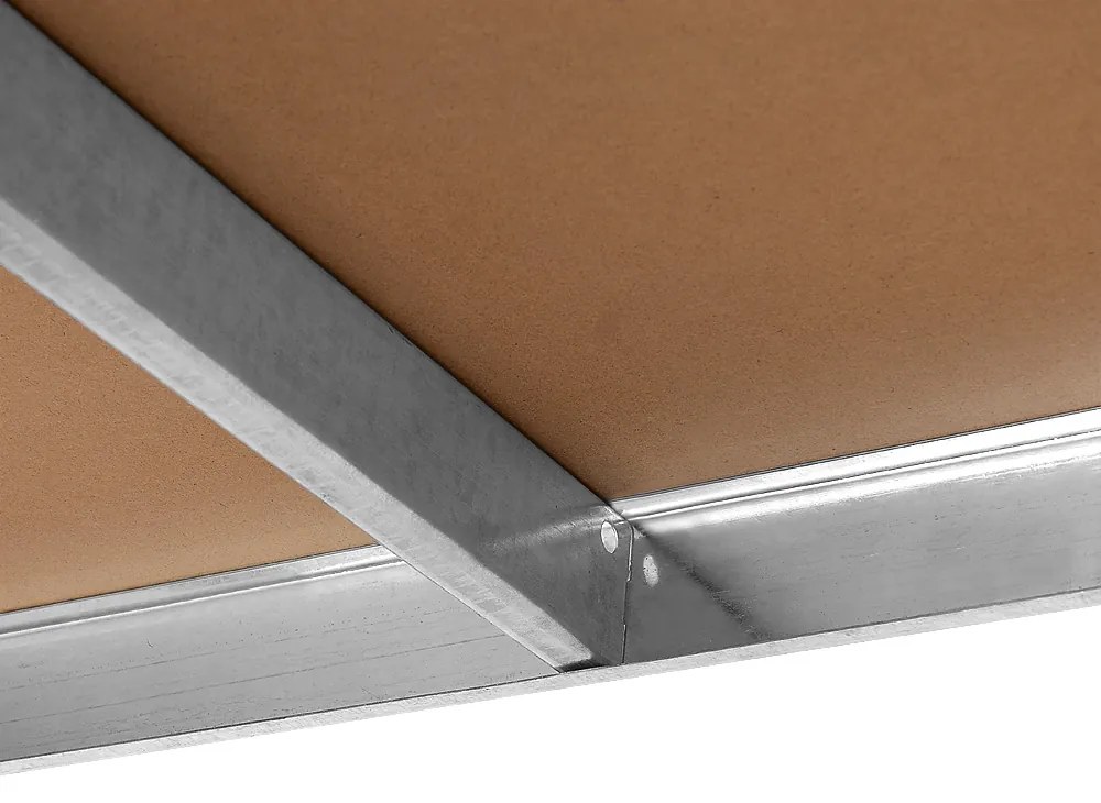 monzana® Polcos állvány 180x90x40 cm - ezüst