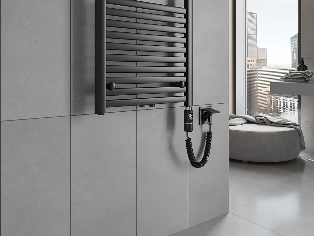 Mexen, Mexen Hades elektromos melegítő 800 x 500 mm, 600 W, czarny - W104-0800-500-2600-70