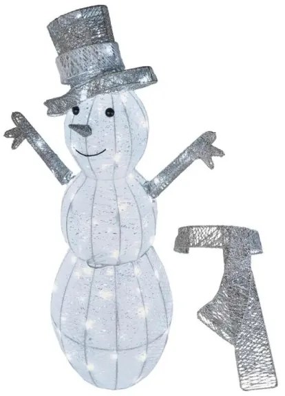 LED kültéri karácsonyi dekoráció 80 LED/3,6W/230V IP44 82 cm hóember