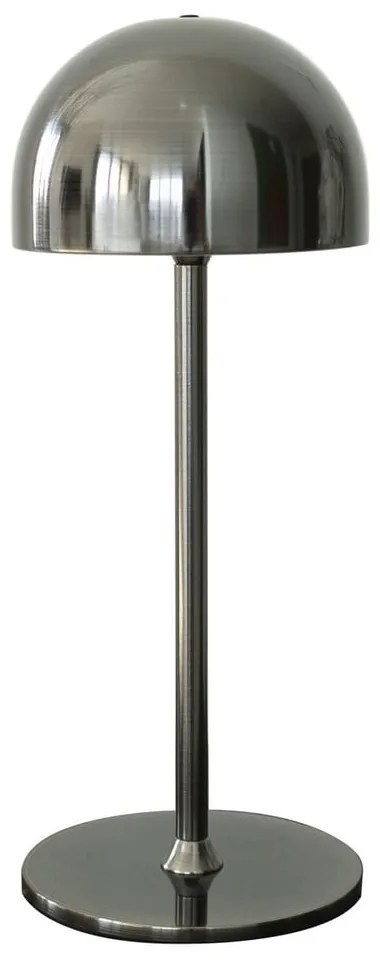 Sötétszürke LED asztali lámpa távirányítóval, fém búrával (magasság 30 cm) Tim – Sirius