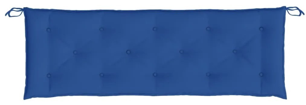 királykék oxford szövet kerti padpárna 150 x 50 x 7 cm