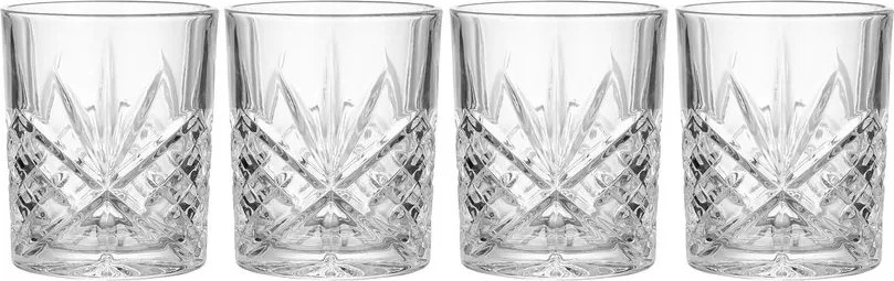 CRYSTAL CLUB kristályüveg vizespohár, 300 ml, 4 db-os készlet