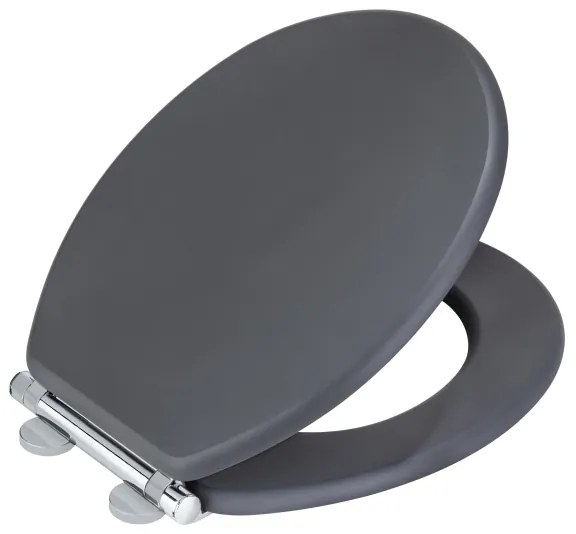 WENKO 25218100 - MORRA WC ülőke, 35x42 cm, antracit/ezüst