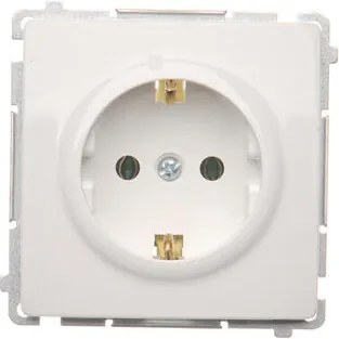 Kontakt Simon Egyfiókos Fali Aljzat Schuko Földeléssel Fehér BMGSZ1.01/11