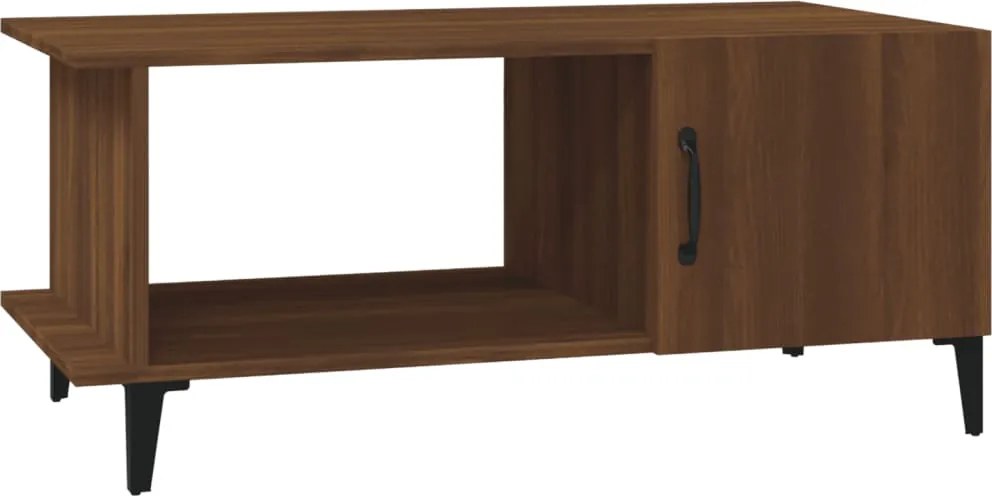 vidaXL barna tölgyszínű szerelt fa dohányzóasztal 90x50x40 cm