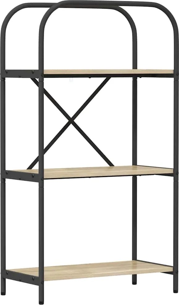 vidaXL Könyvespolc Sonoma tölgy 60 x 30 x 109 cm Faanyag