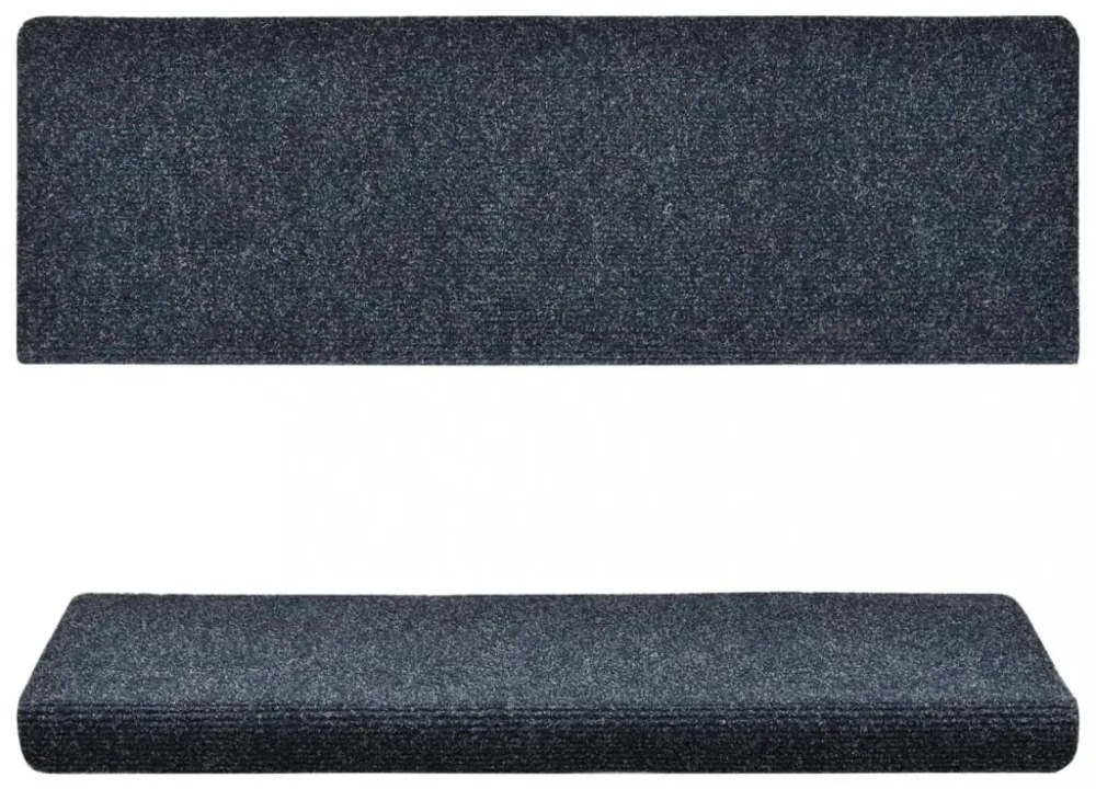 10 db antracitszürke tűlyukasztott lépcsőszőnyeg 65x21x4 cm