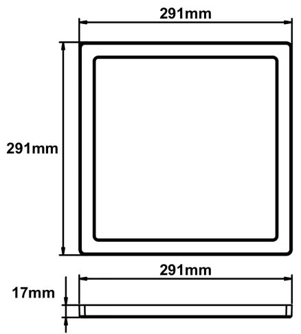 Globo 12380-24B - LED Mennyezeti lámpa LASSE LED/24W/230V 3000/4000/6500K fekete