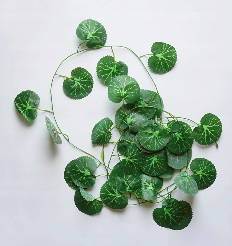 Pénz Füzér virágos művirág levelek virág mű erkély