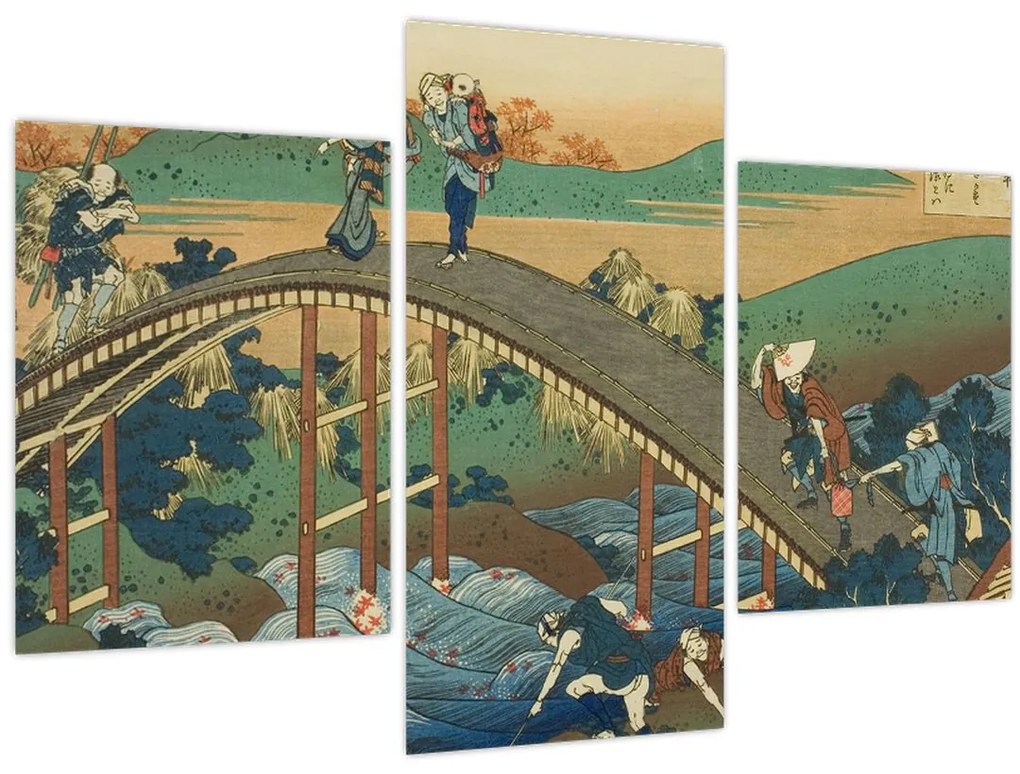 Kép - Katsushika Hokusai, Ariwara no Narihirafrom the series One Hundred, Poems Explained by the Nurse (Hyakunin isshu uba ga etoki), reprodukciók (90x60 cm)