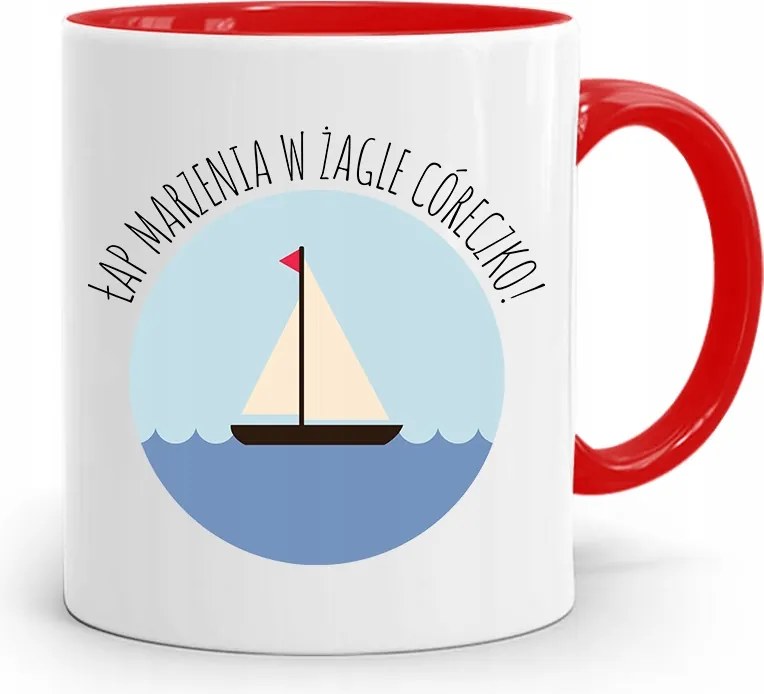 Piros Bögre Ajándék Lányának Mancs Álmok nyomott mintával