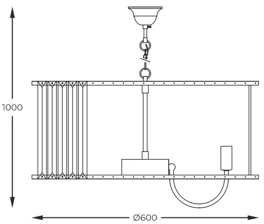 Zuma Line 1906/10 - Csillár láncon PÁRIZS 10xE14/40W/230V arany