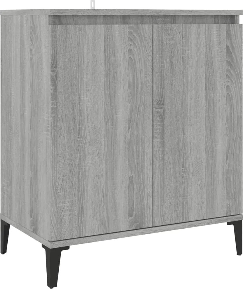 vidaXL szürke sonoma színű szerelt fa tálalószekrény 60 x 35 x 70 cm