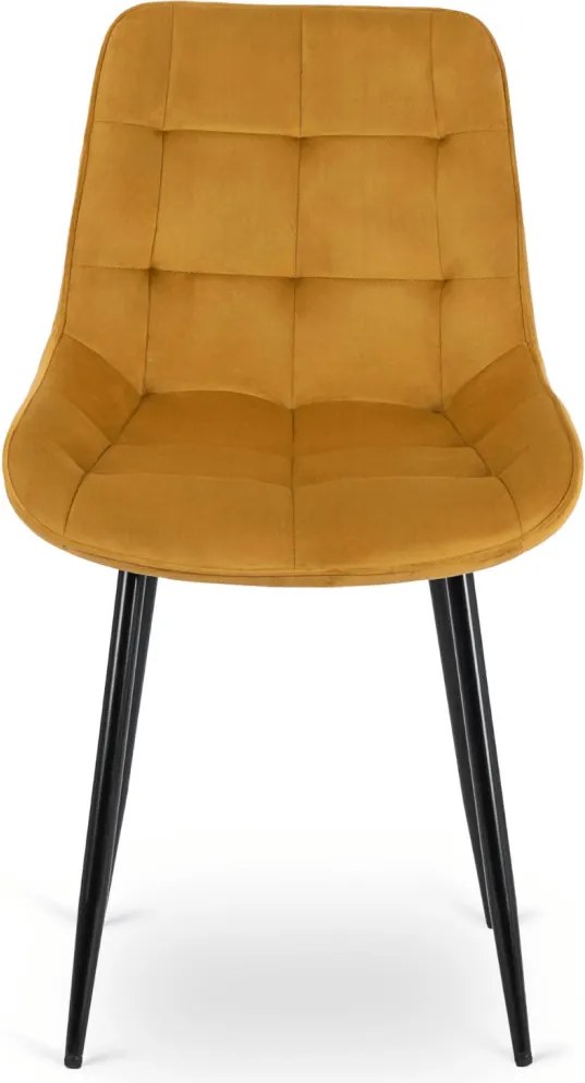 CHRIS szék mustár bársony