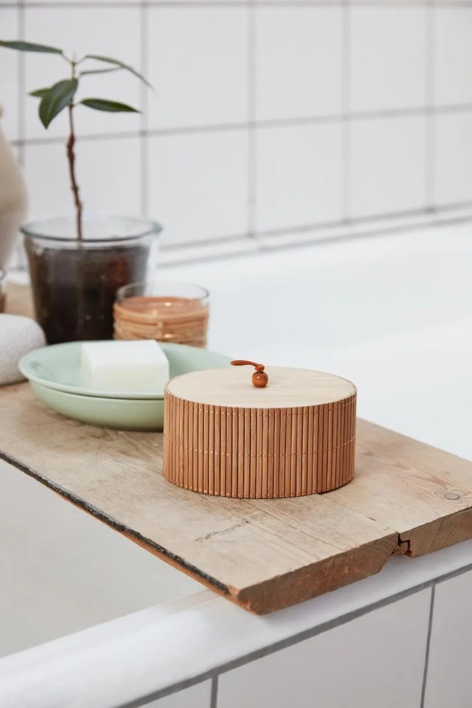 IB Laursen Ovális bambusz doboz fedéllel