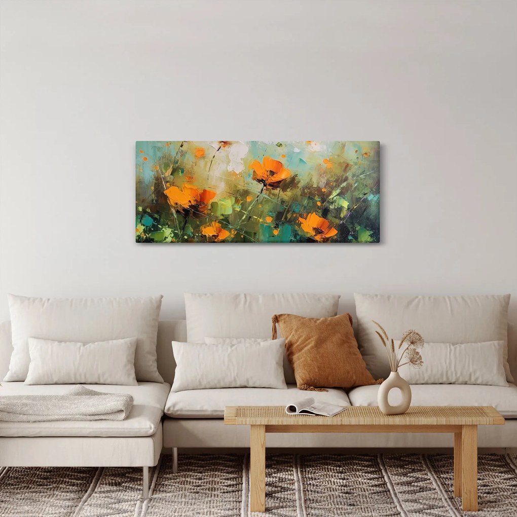Kép - Virágok (120x50 cm)