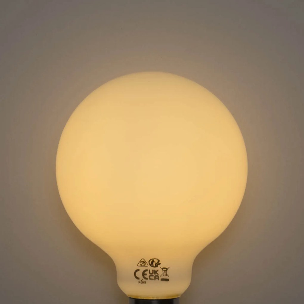 5 db-os E27 3 lépésben szabályozható LED opál G95 izzók 4W 450 lm 2700K