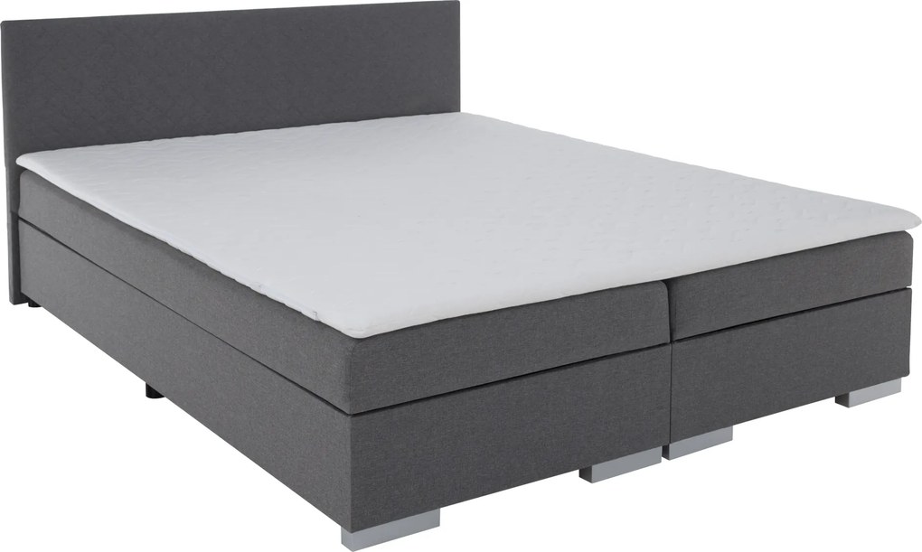 Boxspring ágy, szürke, 160x200, ADARA