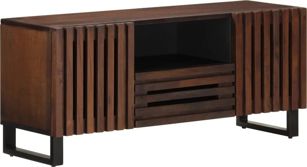 vidaXL barna tömör mangófa TV-szekrény 100 x 34 x 46 cm