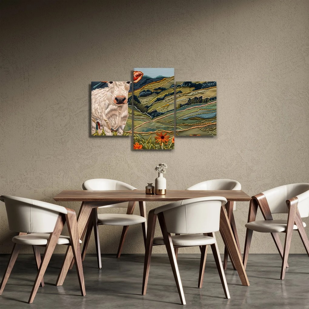 Kép - Kötött motívum utánzata (90x60 cm)