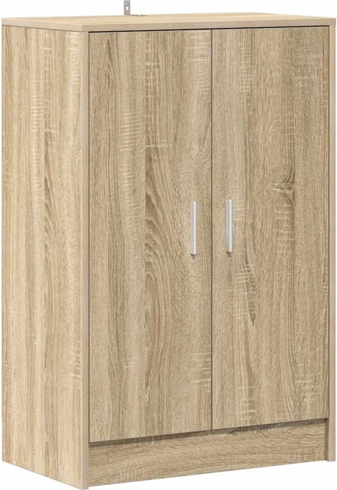 vidaXL sonoma tölgy színű szerelt fa cipősszekrény 60 x 35 x 92 cm
