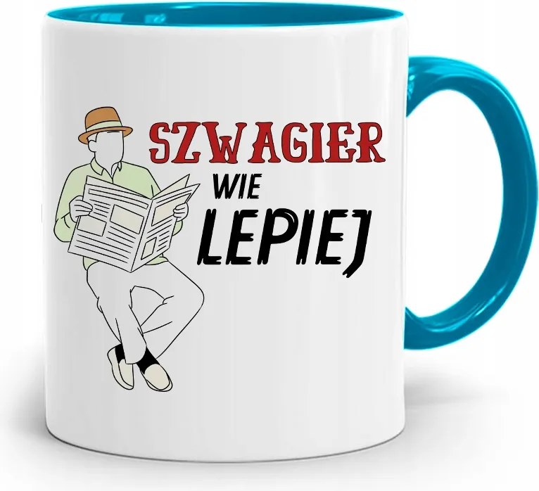 Sógornak Kék Bögre Születésnapi Ajándék fényképes nyomtatással