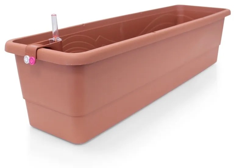 Gardenico önöntöző virágláda Smart System Gardenie, terrakotta, 80 cm, 80 cm