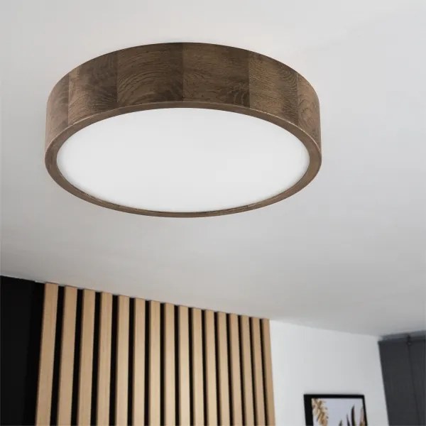 Brilagi - LED mennyezeti lámpa CARVALHO 2xE27/60W/230V tölgy-dió, Ø 37 cm