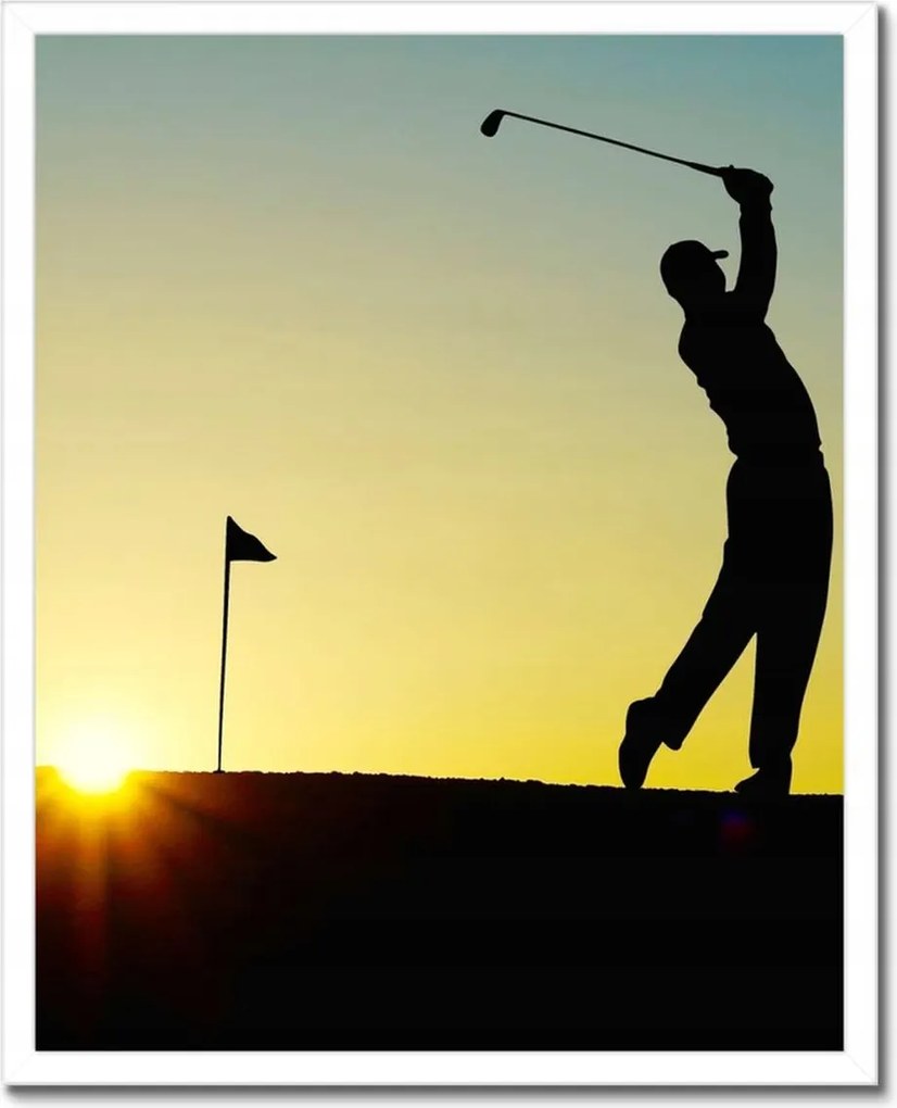 Poszterek keretben 40x50 Golfista Céllövés
